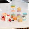 12-Pack Glass Baby Food Storage Jars with Lids, 6-Pack Silicone Baby Self-Feeding Spoons  BPA-Free, Leakproof, Freezer Safe Jars view 4