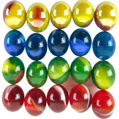 Replacement Marbles for Stadium Checkers (fits Schaper) Complete Set