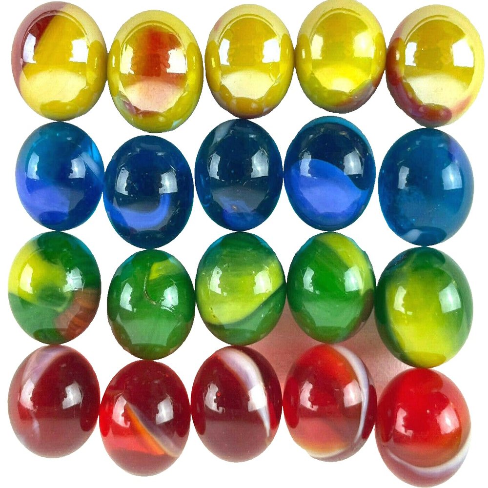 Replacement Marbles for Stadium Checkers (fits Schaper) Complete Set