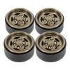 4Pcs 1.9 Inch Beadlock Wheel Rims with Scale Hardware for 1/10 RC Crawler SCX10 III Capra TRX4 VS4 CC01 TF2 D90 86100 Emo RC4WD(Brown) view 1