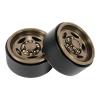 4Pcs 1.9 Inch Beadlock Wheel Rims with Scale Hardware for 1/10 RC Crawler SCX10 III Capra TRX4 VS4 CC01 TF2 D90 86100 Emo RC4WD(Brown) view 3