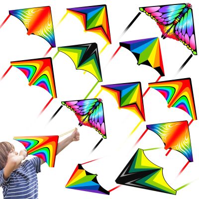12 Pcs Mini Kites for Kids Ages 3-5 4-8 8-12, Finger Launcher Kites Easy to Fly on Beach|Park|Plaza|Garden|Backyard, Great for Birthday Party Favors Goodie Bags Stuffers