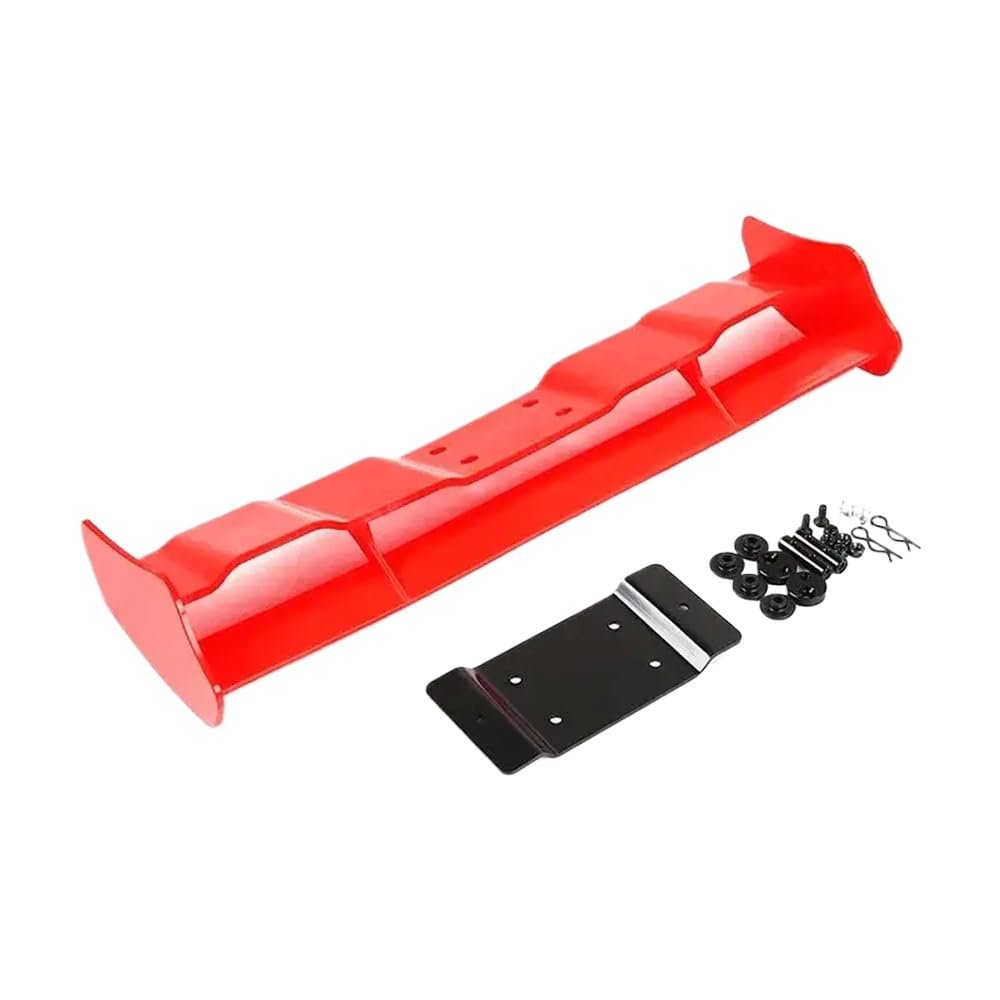 MIVHQYBU Rear Wing Upgrade Kit Compatible with 1/5 Scale RC Cars Compatible with ROFUN BAHA King Motor ROVAN 5B Parts(Nylon Wing Kit Red)