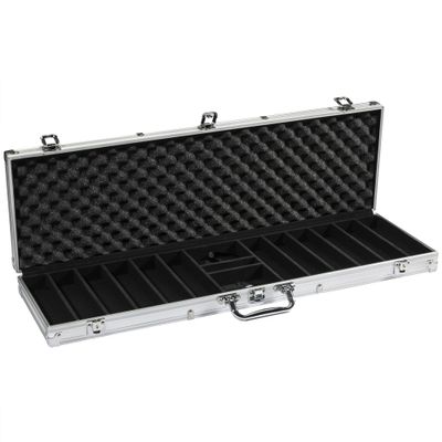 Gamers Lounge 600-count Aluminum Poker Chip Case - Locking, Key Included