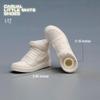1/12 Scale Figure Shoes White Sport Shoes Model for 6-inches Action Figure Body Doll, Unisex Male Female 1/12 Action Figure Doll Shoes Match Accessory view 4
