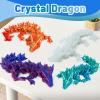 4 Pack 3D Printed Dragon Easter Basket Stuffers, Small Eggs with Dragon Inside, Easter Gift for Kids&Adults, Articulated Crystal Dragon Fidget Toy, Desk Pet, 3D Printing Home Decor view 3