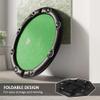 Soozier Poker Table Foldable 47" Round Casino Folding Game Table for 8 Players with Cup Holders, Green view 3
