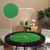 Soozier Poker Table Foldable 47" Round Casino Folding Game Table for 8 Players with Cup Holders, Green view 4