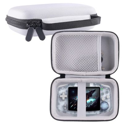 WERJIA Hard Case Compatible with RG34XX/R36MAX Retro Handheld Game Console (Grey)