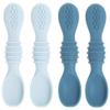 12pc Glass Baby Food Storage Jars, 4 Silicone Baby Spoons & 2 Silicone Bibs, Baby Mealtime Essentials  BPA-Free, Leakproof, and Dishwasher Safe view 4