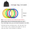 AMYESE 11in Hopscotch Rings-Hopscotch Game Hoops Circles with 15 Connectors for Kids Balance Agility Training Obstacle Course, Boys Girls Birthday Fun Play Indoor Outdoor Backyard Playground Activity view 2