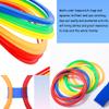 AMYESE 11in Hopscotch Rings-Hopscotch Game Hoops Circles with 15 Connectors for Kids Balance Agility Training Obstacle Course, Boys Girls Birthday Fun Play Indoor Outdoor Backyard Playground Activity view 3