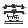 +10mm Diamond CNC Portal Axles with Lay Down Servo Mount & Links for 1/18 RC Crawler TRX4M Axle Upgrade Parts(Black-1Set) view 1