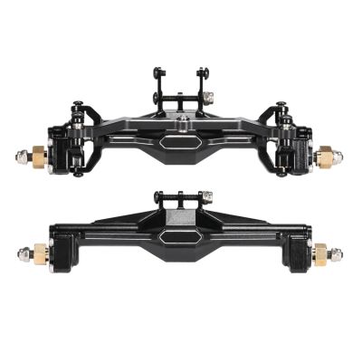 1 Set Aluminum TRX4M Portal Axle w/Steering Link for 1/18 RC Crawler Chassis TRX4-M K10 Defender for Bronco High Clearance Upgrade