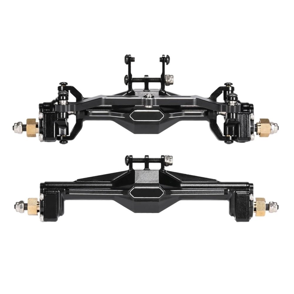1 Set Aluminum TRX4M Portal Axle w/Steering Link for 1/18 RC Crawler Chassis TRX4-M K10 Defender for Bronco High Clearance Upgrade