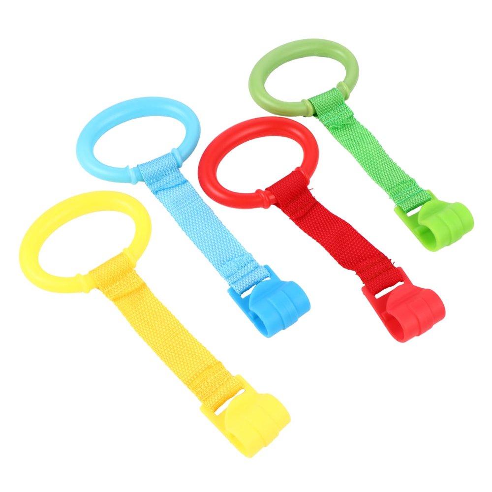 IMIKEYA 4Pcs Pull up Handles for Baby Playpen Sturdy Standing Pull Rings for Infant Walking Training and Activity Center Support