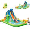 GLACER Inflatable Water Park, 9-in-1 Backyard Bounce House w/Water Slide Splash Pool & Climbing Wall, Elephant Bouncy Castle for Water & Dry Fun (735W Blower Included) view 1