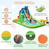 GLACER Inflatable Water Park, 9-in-1 Backyard Bounce House w/Water Slide Splash Pool & Climbing Wall, Elephant Bouncy Castle for Water & Dry Fun (735W Blower Included) view 3