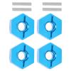 Yosoo Fit for 1/14 144001 RC Car 5MM Wheel Hex Hubs Nut with Pins Aluminum Alloy Replacement Set (Blue 1266B) view 1