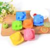 6pcs Colorful Bunny, Bear, Fish, Car, Star, Heart Eggs, Kitchen Tool with Cute Shapes for Sushi DIY, Easy to, Fun for Family, and Kids, Made of Quality PP Plastic view 2