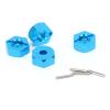 5MM Wheel Hex Mount Hubs Nut Replacement for 1/14 144001 RC Car, Aluminum Alloy Material Set for Remote Control Car Enthusiasts (Blue 1266B) view 4