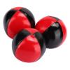 Aramox 3PCS High End Red Black PU Leather Juggling Balls Lightweight and Portable for Professional Performances and Office Leisure Entertainment view 3