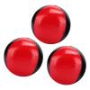 Aramox 3PCS High End Red Black PU Leather Juggling Balls Lightweight and Portable for Professional Performances and Office Leisure Entertainment view 4