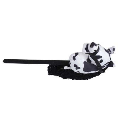 Aramox Soft Plush Stick Horse Toy with Neighing Sounds, Ideal Kids, 70cm Length Stick Horse for Playtime Fun (White)