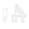Control Horns and Clevis Kit for RC Airplane Electric Aircraft Foam Fixed Wing Aircraft 20 Sets 4 Hole Control Horns Pluggable and Adjustable view 4