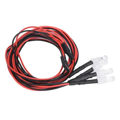 Cool and Real 4PCS 5mm Headlights LED Lights for Model Drift Car Vehicle, Low Power Consumption for RC Car Fans (Light 3)
