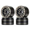 SCX24 Brass Weights 1.0 Inch Beadlock Wheel Rims Negative Offset for 1/24 1/18 RC Crawler AX24 FCX24 K5 for Blazer Enduro24 TRX4M view 1