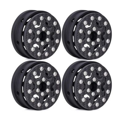 1.9 Inch Carbon Fiber Beadlock Wheel Rims for 1/10 RC Crawler Car for Axial SCX10 D90 TRX4 TRX6 Gen8 DIY