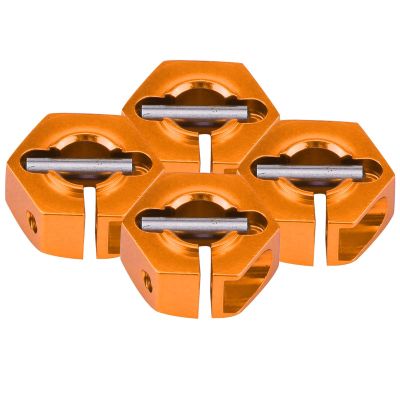 12mm Universal Wheel Hex Hub Adapter Efficiently Solving Car Shaking for 1/10 Scale RC Sports Car Made of Aluminium Alloy Blue 4pcs for Offroad Car Enthusiasts (7.0MM Golden)