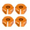 12mm Universal Wheel Hex Hub Adapter Efficiently Solving Car Shaking for 1/10 Scale RC Sports Car Made of Aluminium Alloy Blue 4pcs for Offroad Car Enthusiasts (7.0MM Golden) view 3