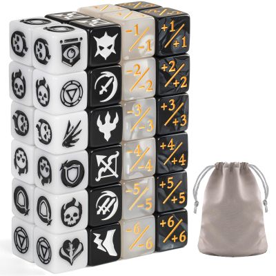48 Pieces Abilities Keywords Counter Dice MTG Dice 1/+1 Counters Bulk Creature Stats Buff Tokens Dice Set for Magic The Gathering, MTG, TCG, Card Games Accessories (Multicolor)