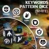 48 Pieces Abilities Keywords Counter Dice MTG Dice 1/+1 Counters Bulk Creature Stats Buff Tokens Dice Set for Magic The Gathering, MTG, TCG, Card Games Accessories (Multicolor) view 4