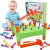 HYSHLC Baby Workbench Pounding Hammer Toy for Toddlers, STEM Educational Preschool Learning Toys for Kids, Kids Baby Hammer for Boys and Girls view 1