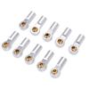 10pcs Aluminum M3 Ball Link Rod Ends for AXIAL SCX10 1/10 RC Car, Improve Performance and Easy Install, Suitable for RC 1/10 Car (Silver) view 1