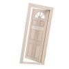 1:12 Dollhouse Wooden Miniature Simulated Door Unpainted Furniture Kit for DIY Enthusiasts (Six Gate Gate) view 3