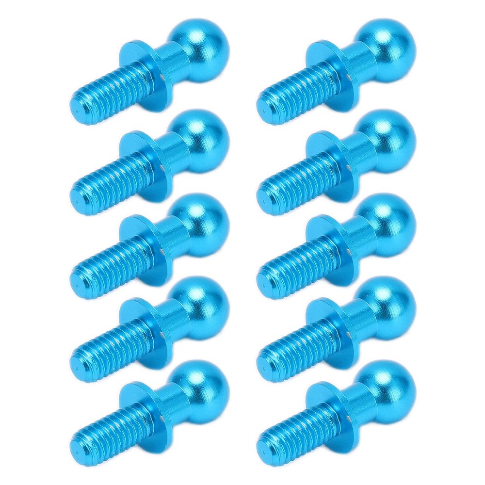 10pcs Metal Ball Link Track Rod for TT01 TT02 Remote Control Car, Aluminum Alloy Material, Simple Installation, RC Car Enthusiasts (#2)