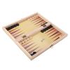 Travel Size Wooden Chess Set 3-in-1 Portable Folding Board Game for Family Fun - Premium Material Chess Checkers Backgammon Toy for Logical Thinking view 4