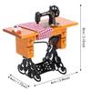1/12 Dollhouse Sewing Machine Beautiful Decor with Scissors and Thread for Miniature Dolls House view 3