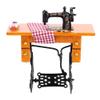 1/12 Dollhouse Sewing Machine Beautiful Decor with Scissors and Thread for Miniature Dolls House view 4