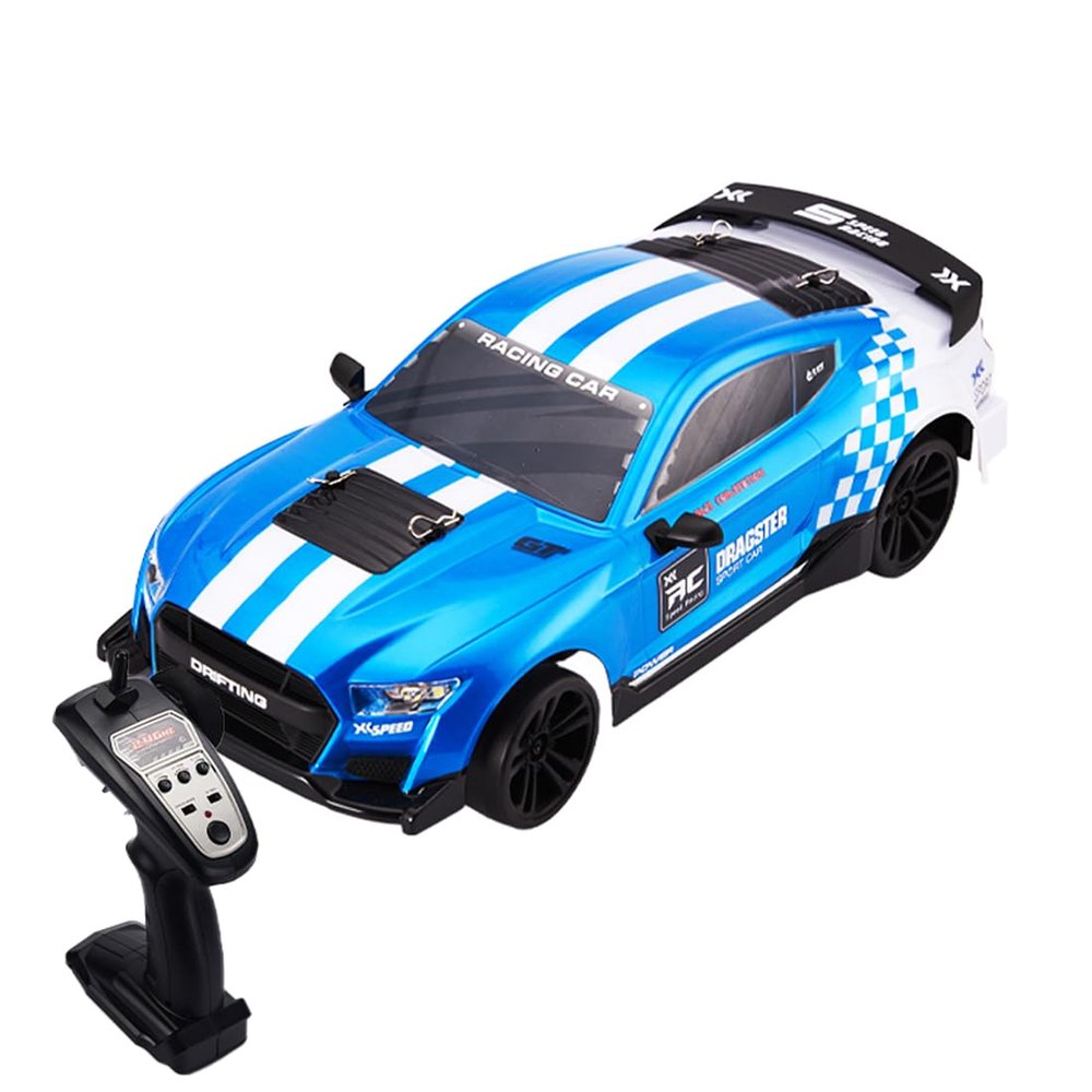 Actualia 1:14 RC Drift Car with LED, 2.4GHz Remote Control Car 4WD Drift RC Cars Vehicle 48km/h High Speed Racing RC Racing Sport Car for Adults