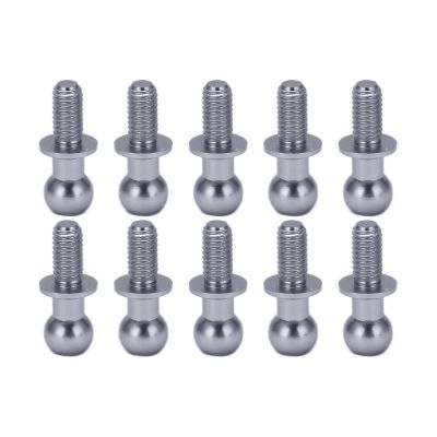 10pcs Metal Ball Link Track Rod for TT01 TT02 Remote Control Car, Aluminum Alloy Material, Simple Installation, RC Car Enthusiasts (#4)