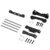 1 Set Metal Front & Rear Suspension Arm Code with Pin for Arrma 1/8 for KRATON for Outcast for Typhon 6S Upgrade Parts(Black) view 1