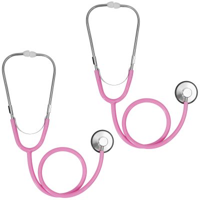 ERDOGLY Kids Stethoscope, 2 Pack Real Working Nursing Stethoscope for Kids, Toy Medical Kit for Toddler, Doctor Play Set for Role Play, Boys Girls Doctor Nurse Cosplay Costume Accessories
