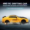 2-Piece Bundle: RC Drift Cars 2.4GHz 1:24 & 1:16 Scale 4WD, 15KM/H & 30KM/H High-Speed, LED Lights, Drifting Tires, Rechargeable Batteries Racing Sport Toy Cars for Kids, Boys, Girls & Adults view 4