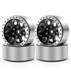 Benedict Harry 1.3 Beadlock Wheel Rims for SCX24 TRX4M Upgrade 1/24 1/18 RC Crawler Car (Black) view 1