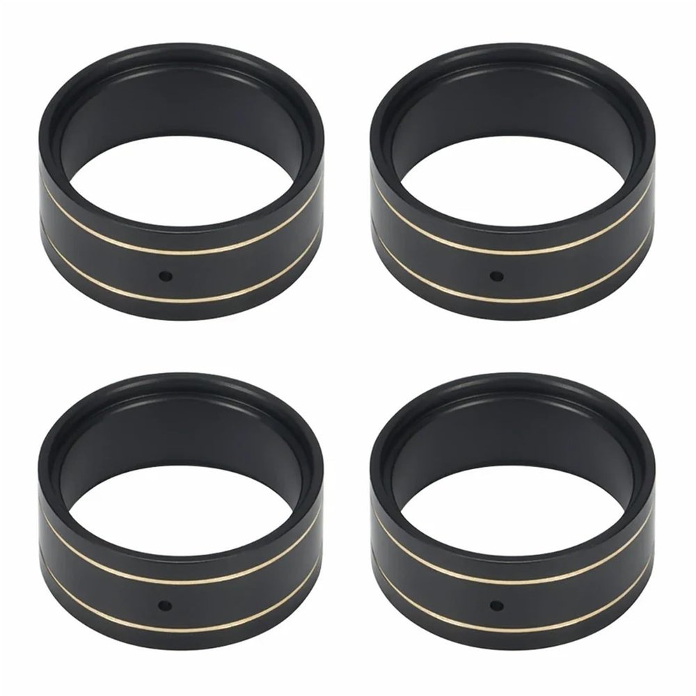 4PCS 16g 1.0 Brass Wheel Clamp Ring for 1/24 RC Crawler Axial SCX24 Deadbolt C10 Gladiator for Bronco AX24 Beadlock Wheels Upgrade